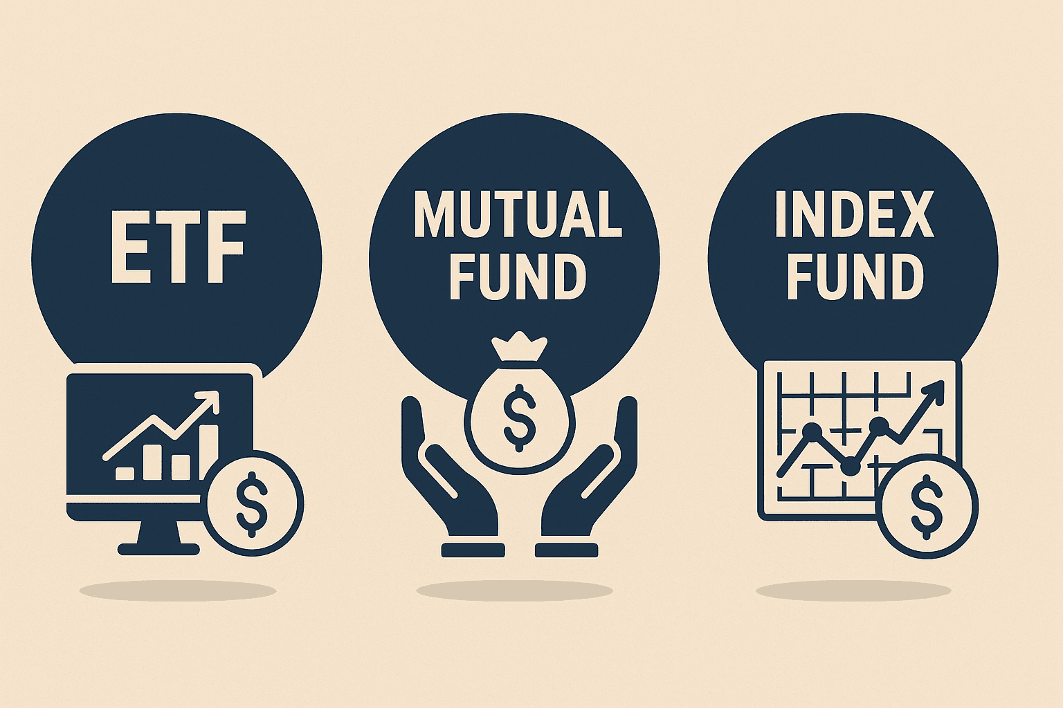ETF vs mutual fund vs index fund: Complete comparison