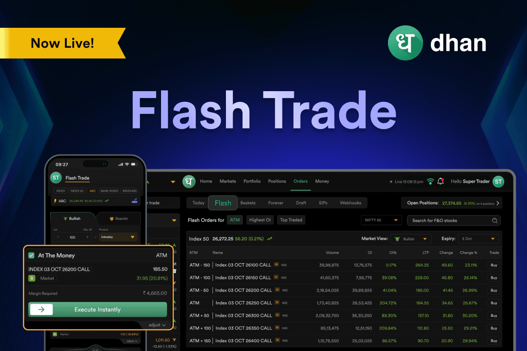 Flash Trade on Dhan