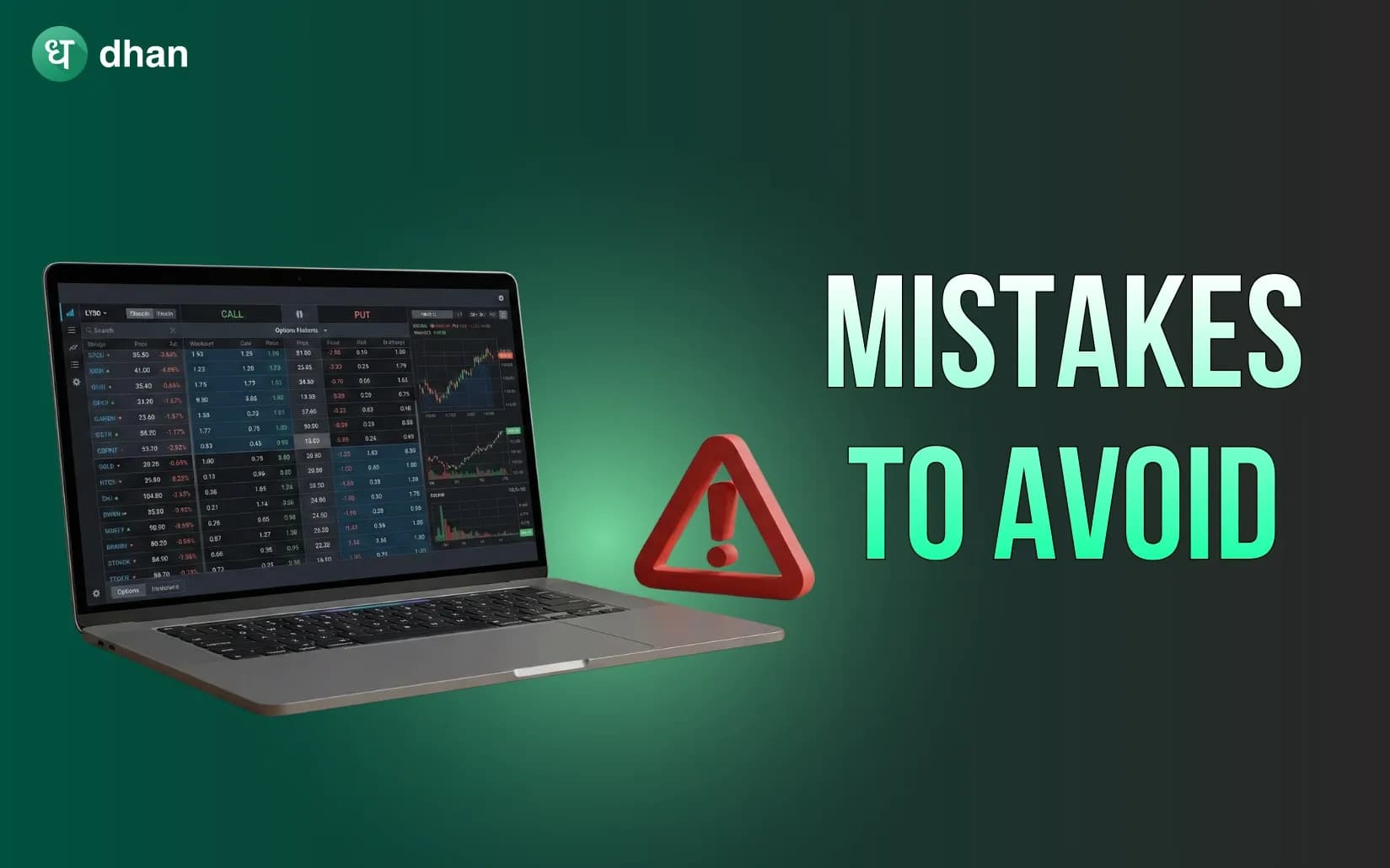 Common mistakes in Options Strategy Planning