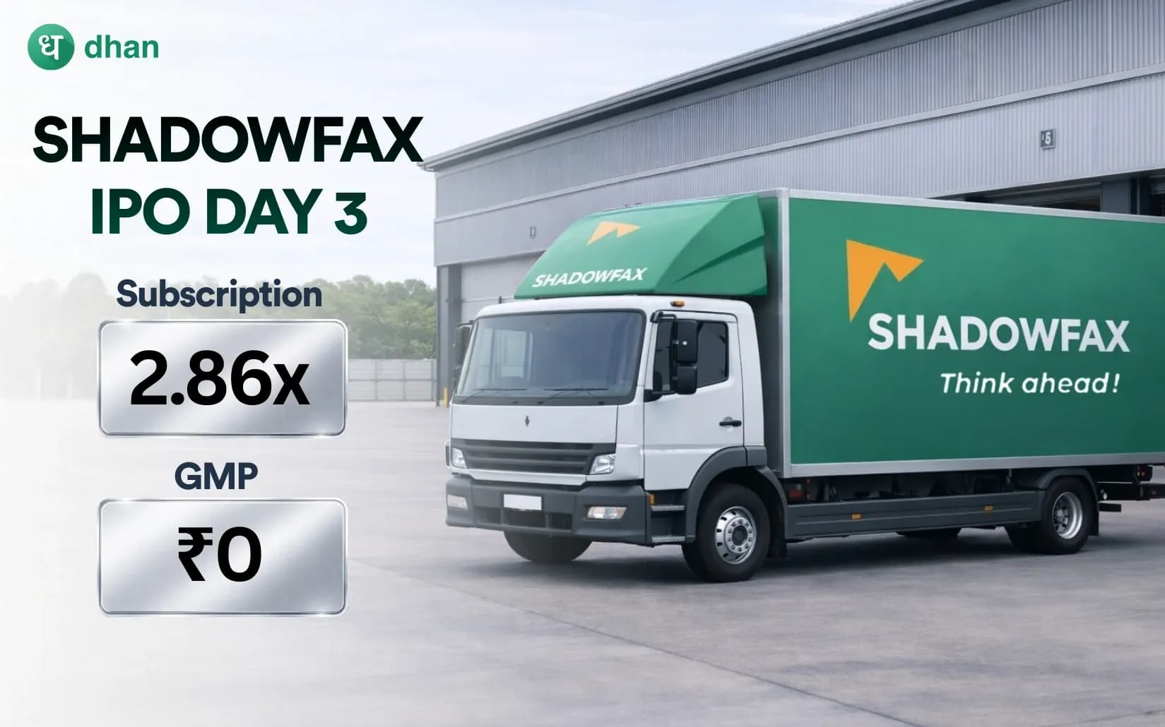 Shadowfax Technologies IPO Day 3 - Last Day GMP & Subscription Status