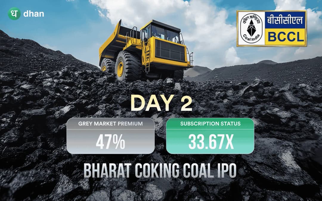 Bharat Coking Coal IPO Day 2: GMP, Subscription Status & more