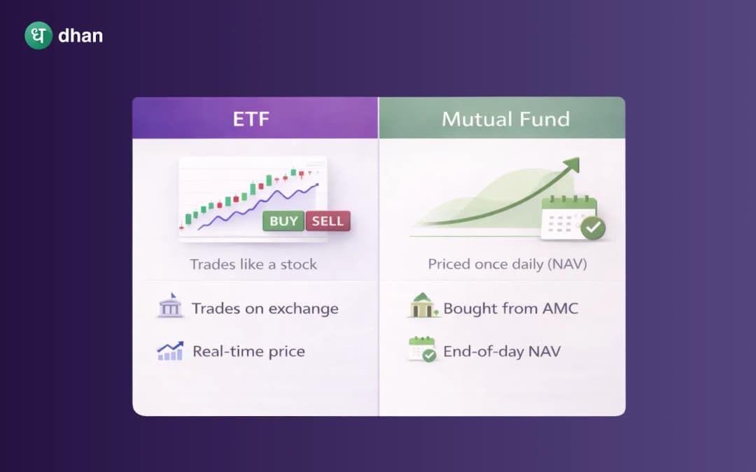 Difference between ETF and Mutual Funds