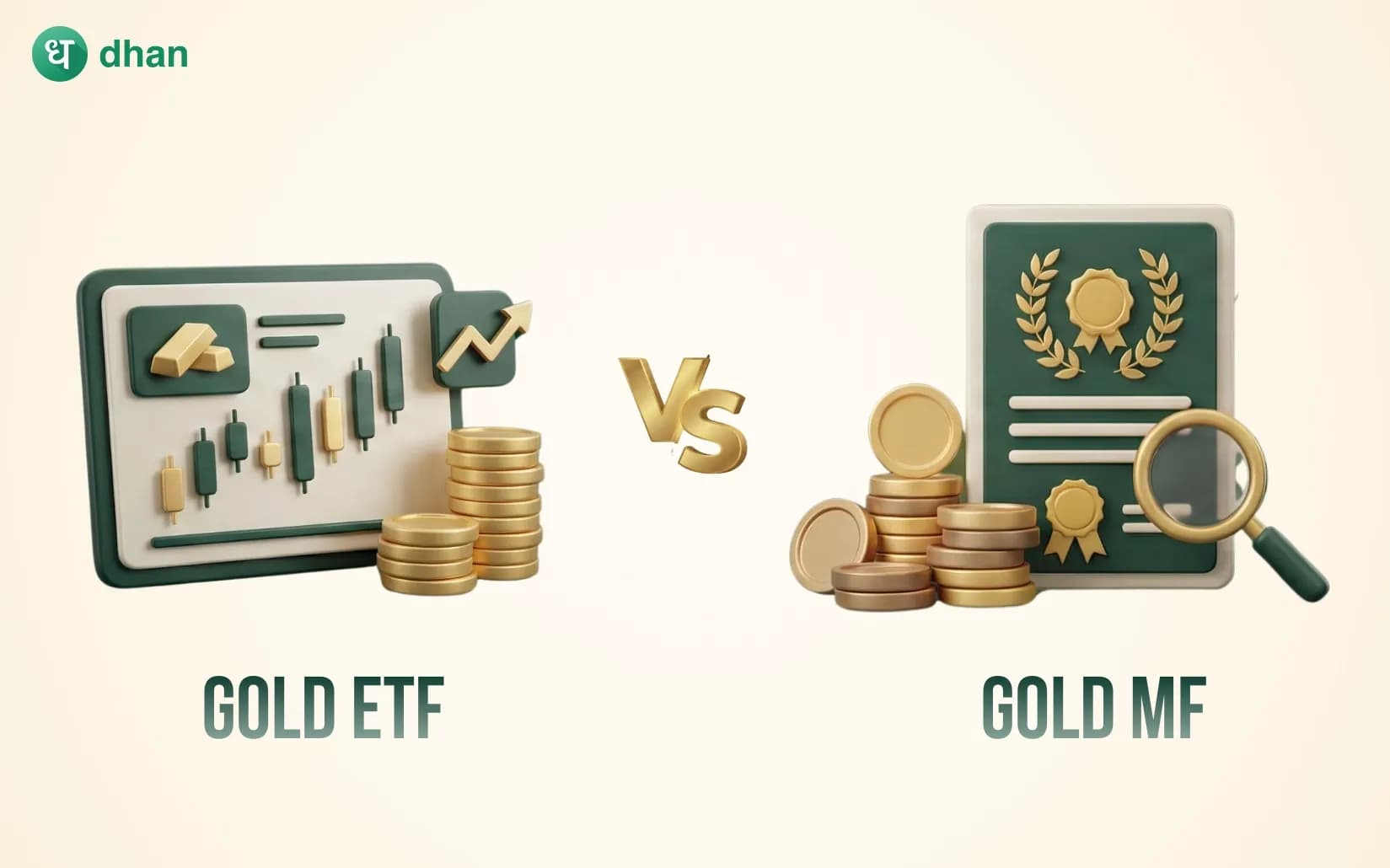 Gold ETF vs Gold Mutual Fund - Which one tracks gold better?