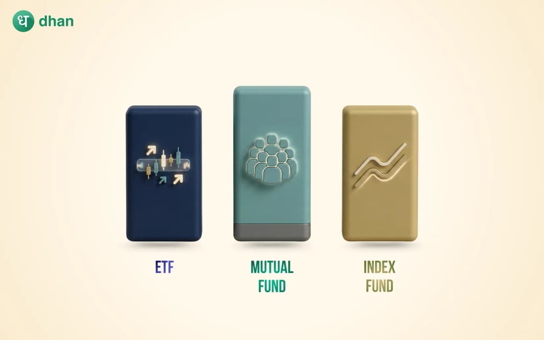 ETF vs mutual fund vs index fund: Complete comparison