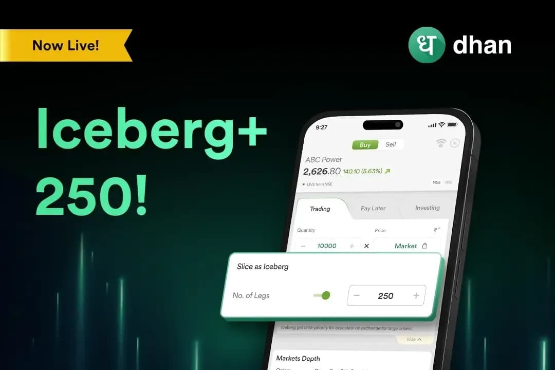 Understanding Iceberg+ 250 Feature on Dhan