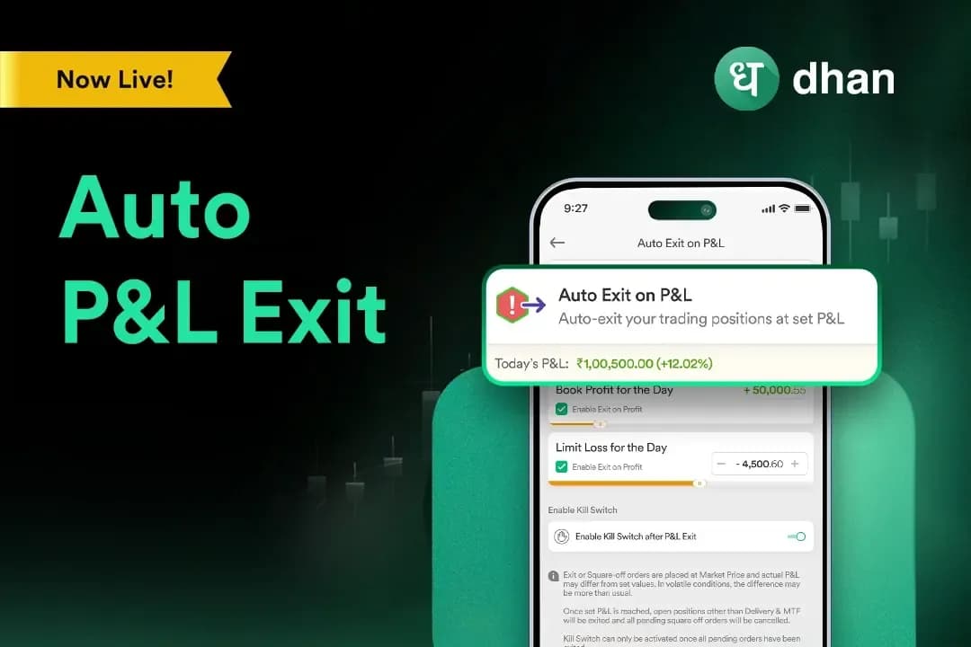 Automatically Exit Your Positions with P&L Exit on Dhan
