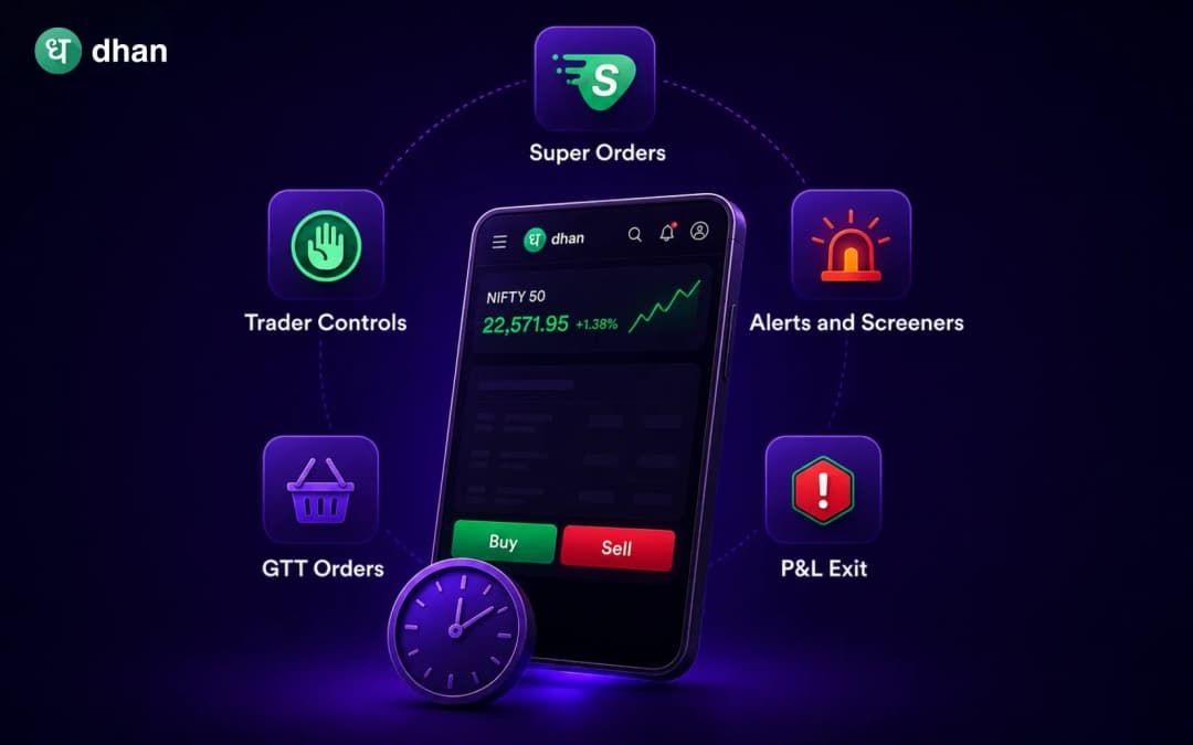 Top 5 features on Dhan built for part-time trading