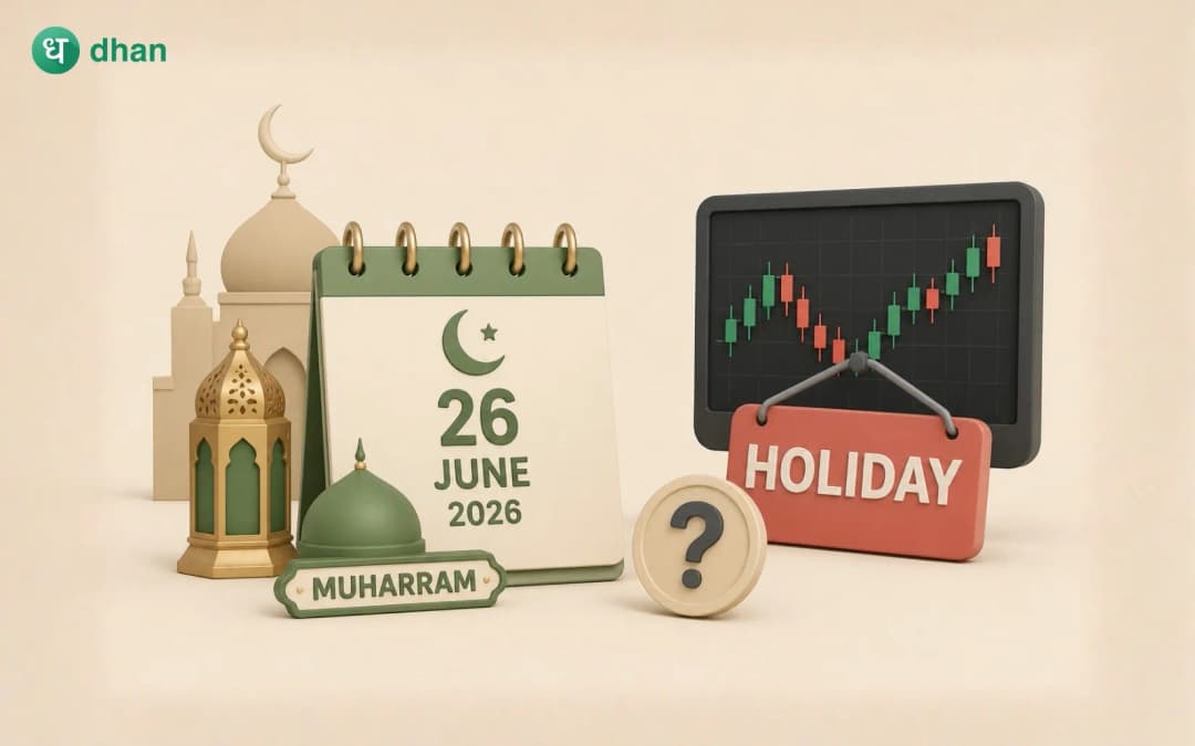 Is Muharram a stock market holiday on 26th June 2026?