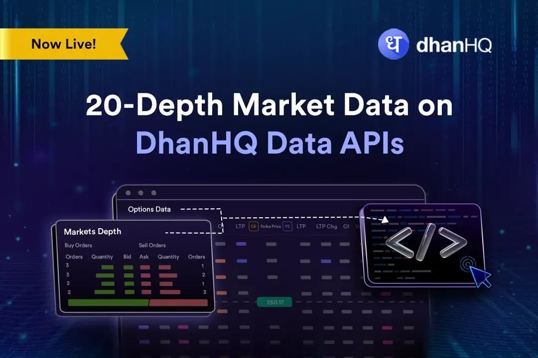 Introducing 20-Depth Market Data on DhanHQ Data APIs