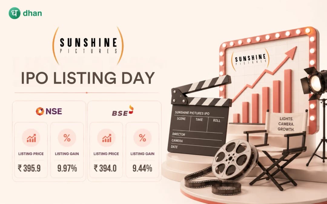 Sunshine Pictures listing: Shares list at a premium of 9.97% (₹395.90) on NSE and at 9.44% (₹394.00) on BSE