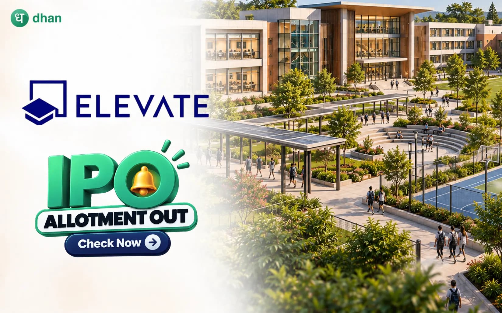 Elevate Campuses IPO - Check Allotment Atatus on NSE, BSE & KFintech