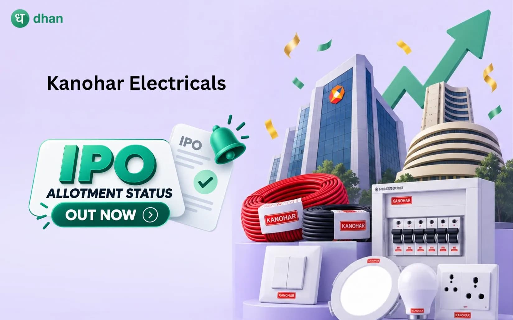 Kanohar Electricals IPO - Check allotment status on NSE, BSE