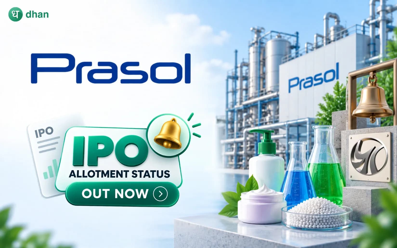 Prasol Chemicals IPO - Check allotment status on NSE, BSE