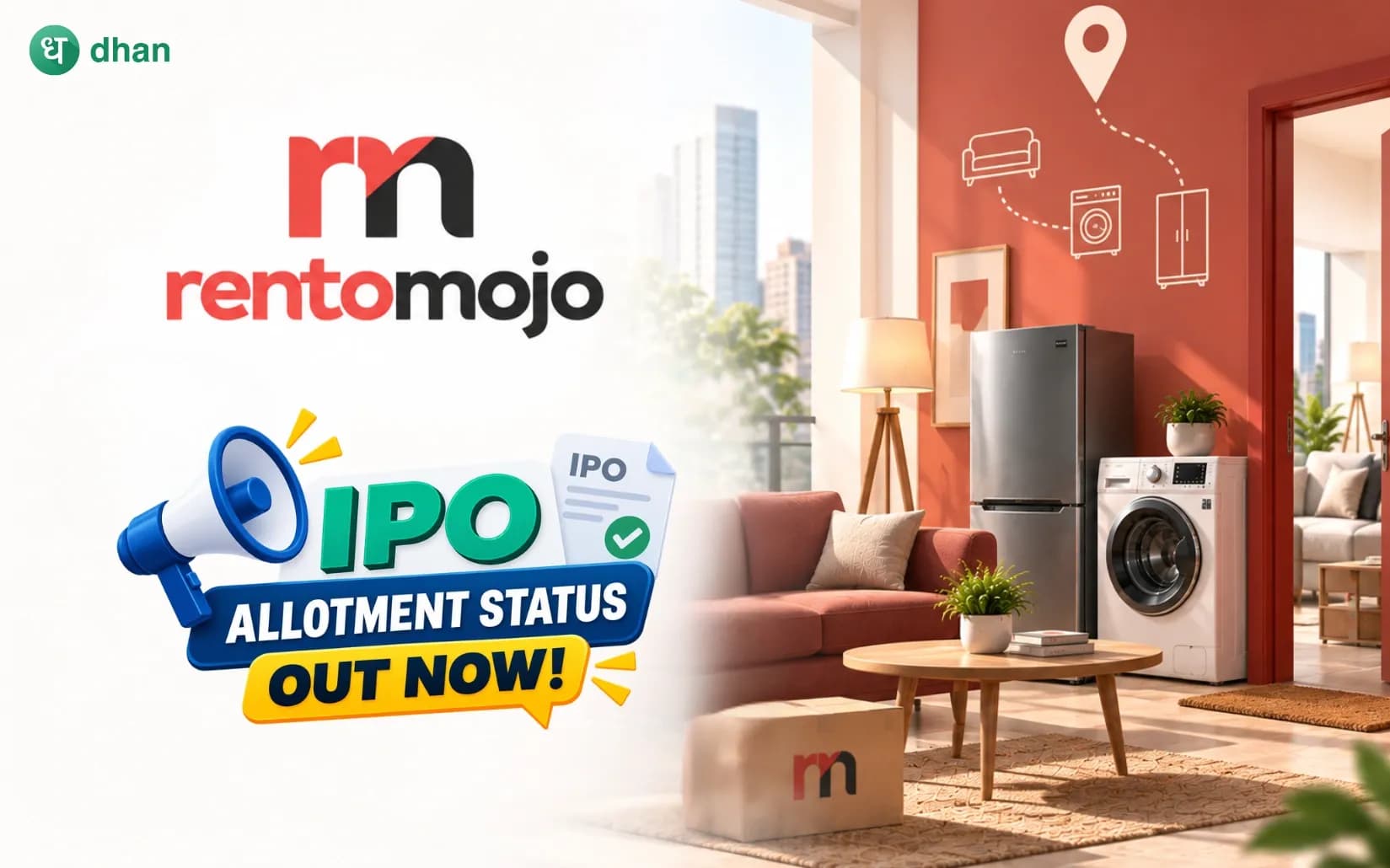 Rentomojo IPO - Check allotment status on NSE, BSE