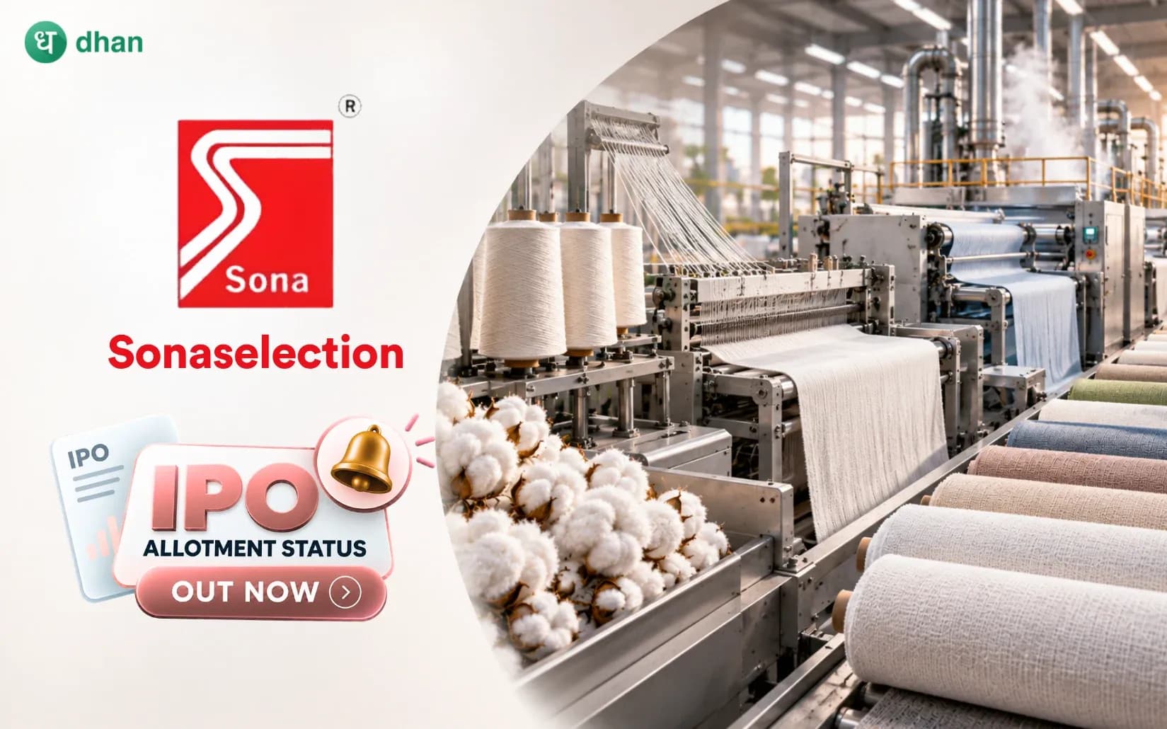 Check Sonaselection India IPO Allotment Status on NSE, BSE & KFin Tech via Dhan