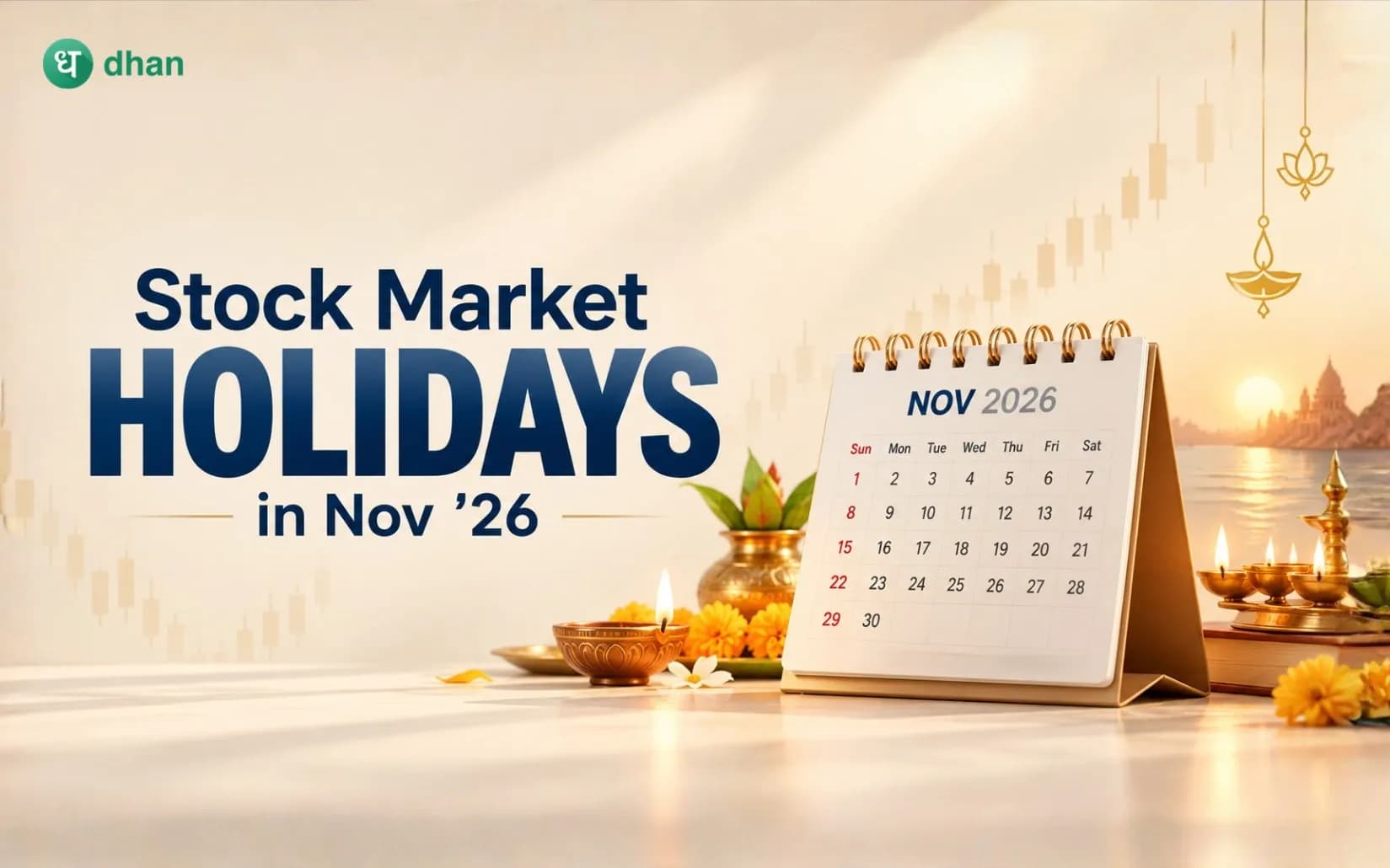 Complete List of Stock market holidays in November 2026